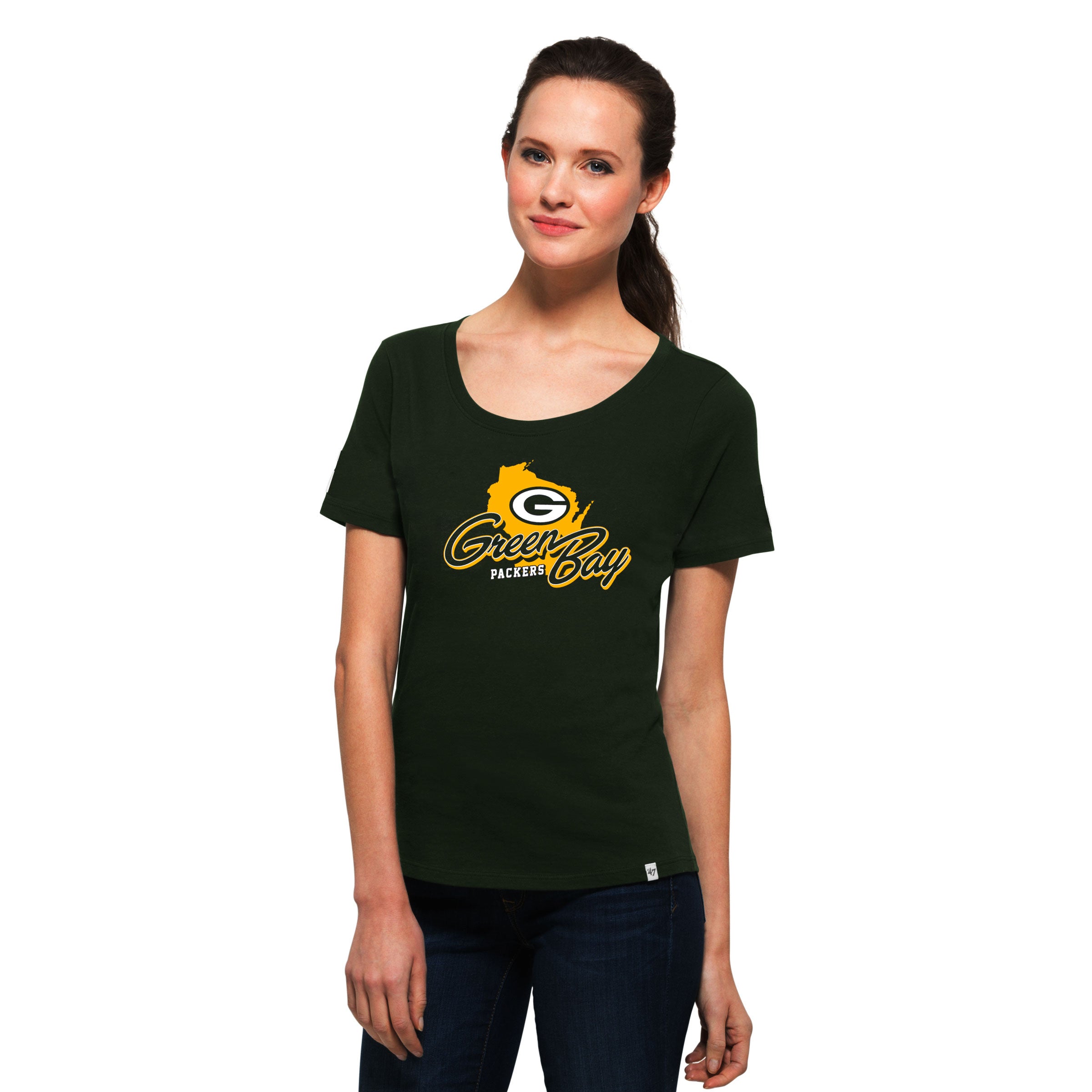 '47 Green Bay Packers State of Wisconsin Women's Short Sleeve Tee