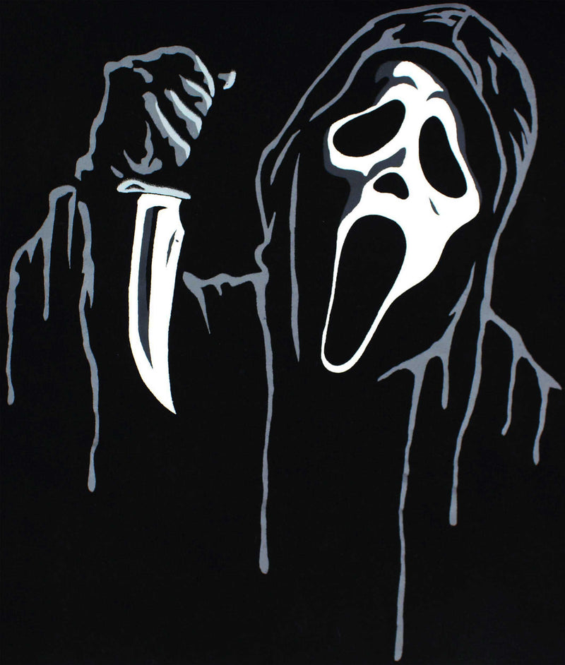 Scream Ghostface Chenille Hoodie, Black