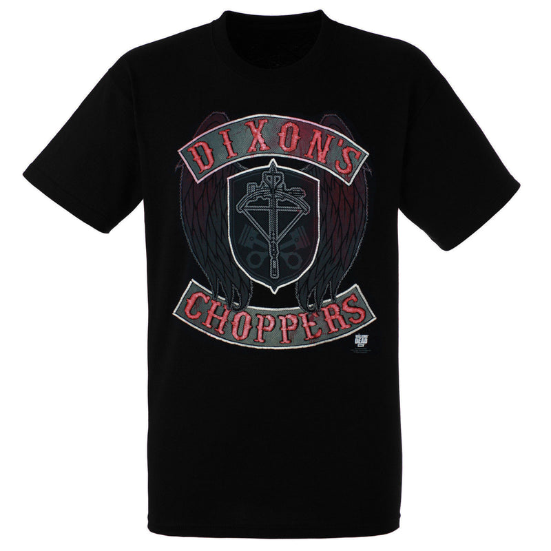 Walking Dead Daryl Dixon's Chopper Faux Stitch Men's Black Shirt
