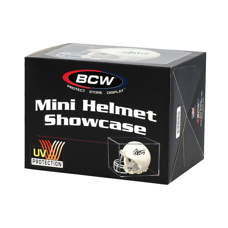 Mini Helmet Showcase with UV Protection