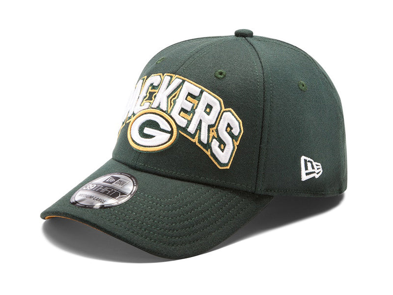 new era,green bay packers,3930,39thirty,draft,day,baseball cap,hat,headwear,clothing accessories