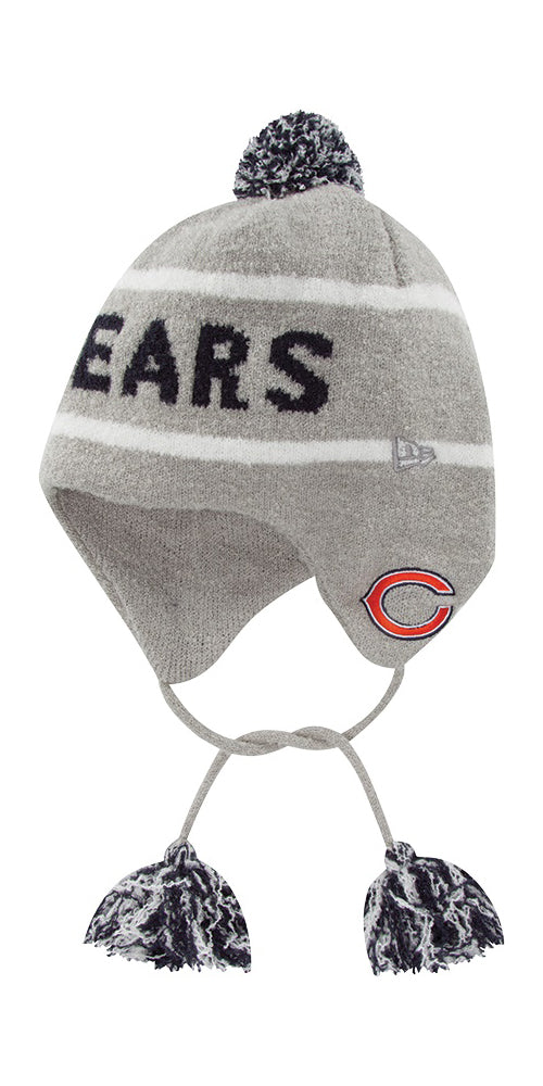 Chicago Bears Grey Team Tassel Hat