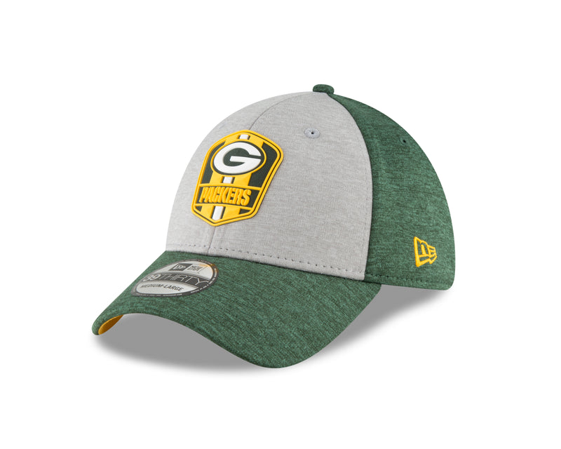 new era,green bay packers,39thirty,3930,on field,sideline,road,away,baseball cap,hat,headwear,clothing accessories,stretch fit,adjustable