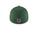 new era,green bay packers,39thirty,3930,on field,sideline,road,away,baseball cap,hat,headwear,clothing accessories,stretch fit,adjustable