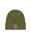 new era,green bay packers,2018,on field,TD,touchdown,cold weather,beanie,skullie,hat,headwear,sport,knit cap,clothing accessories