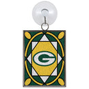 green bay packers,stained,glass,ornament
