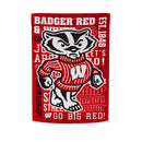 Wisconsin Badgers Fan Rules 29" x 43" Decorative Team Vertical Flag