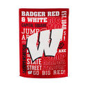 Wisconsin Badgers Fan Rules 29" x 43" Decorative Team Vertical Flag