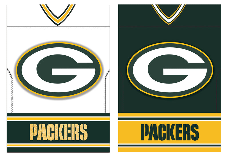 evergreen,team,sports,america,green bay packers,suede,foil,jersey,outdoor,flag,lawn,décor,decoration,garden