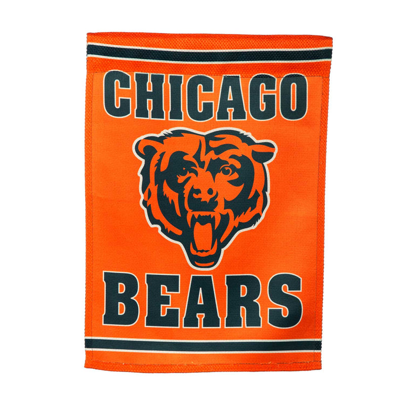 Chicago Bears 18" x 12.5" Embossed Suede Garden Flag