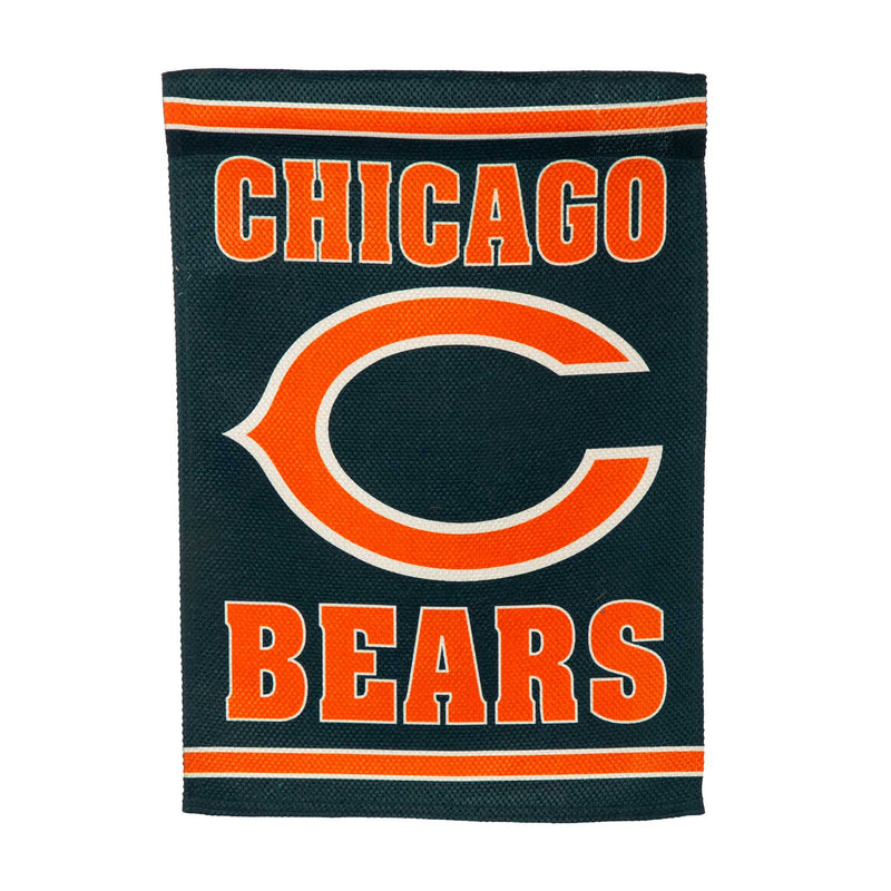 Chicago Bears 18" x 12.5" Embossed Suede Garden Flag