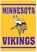Minnesota Vikings 18" x 12.5" Embossed Suede Garden Flag