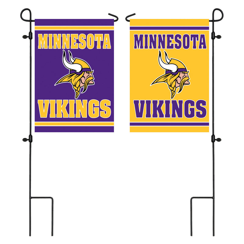 Minnesota Vikings 18" x 12.5" Embossed Suede Garden Flag