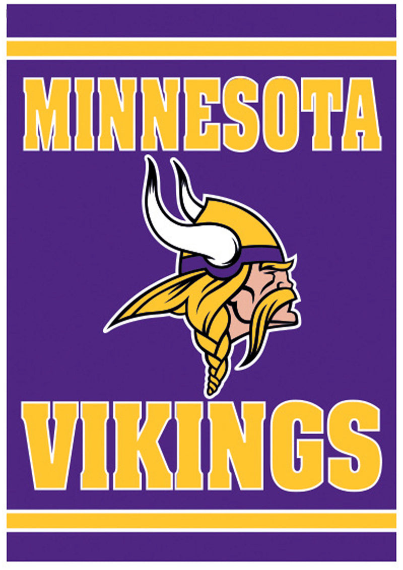 Minnesota Vikings 18" x 12.5" Embossed Suede Garden Flag
