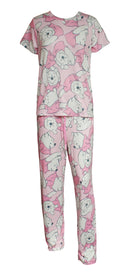 Winnie The Pooh Bears All Around Women's Pajama Set, Pink
