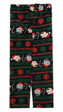 Rick and Morty Big Fair Isle Silky Fleece Lounge Pants, Green