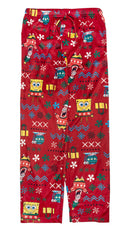 Spongebob Squarepants Holiday Fair Isle Lounge Pants, Red