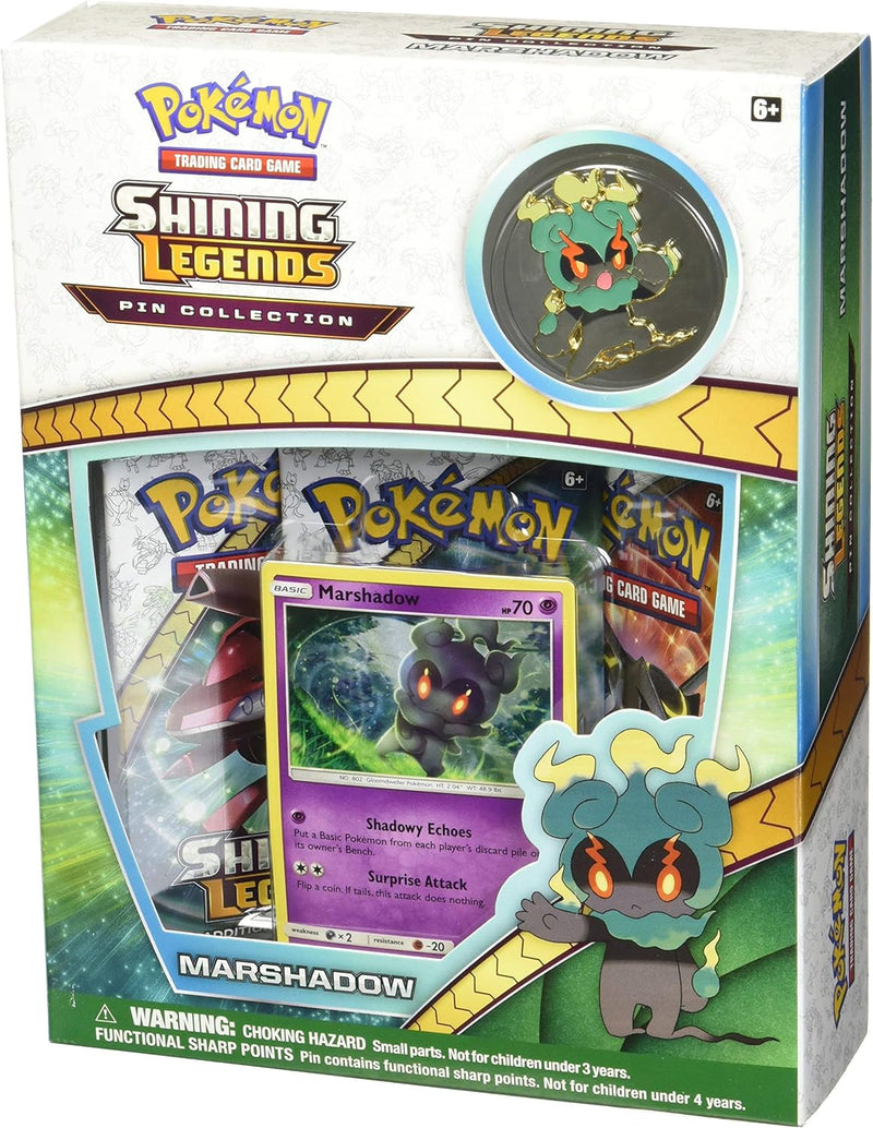 Pokemon TCG: Sun & Moon Shining Legends Marshadow Pin Collection