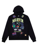 Looney Tunes Marvin the Martian DJ Space Hoodie, Black