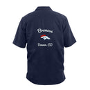 Denver Bronco Strike Men's Bowling Shirt