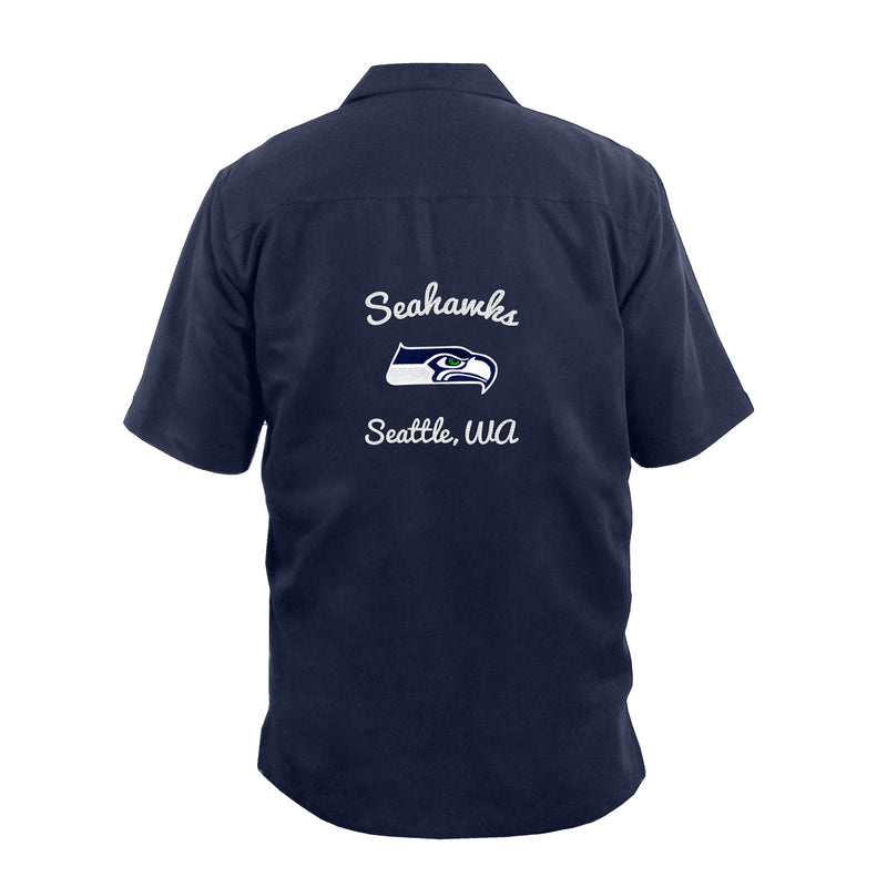 Seattle Seahawks Strike Men's Bowling Shirt
