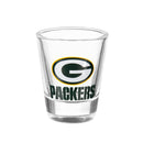 Green Bay Packers 4-Piece Shot Glass Set, Ceramic and Glass, 2 oz.
