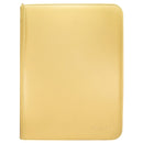 UP PRO BINDER 9 PKT VIVID ZIPPERED-YELLOW