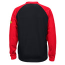 Chicago Blackhawks NHL Men's Raglan Long Sleeve Crew Top, Black, Medium