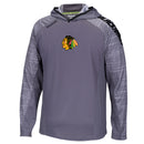 Chicago Blackhawks Granite TNT Reebok Speedwick Synthetic Training Hoodie