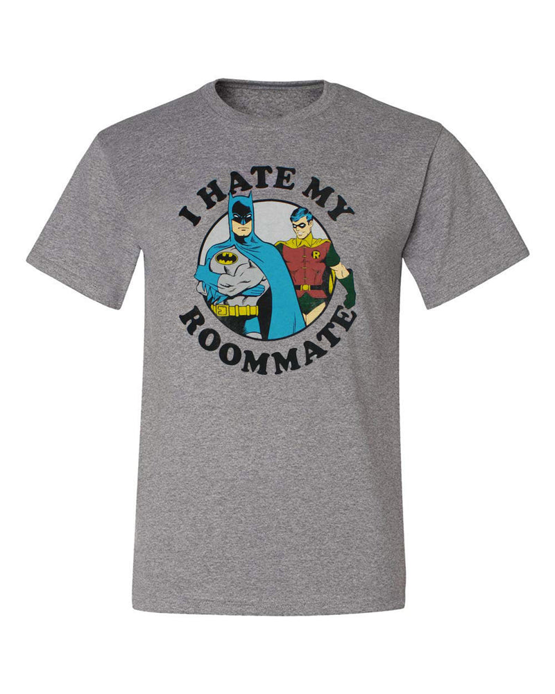 Batman & Robin I Hate My Roommate Men's Grey T-Shirt