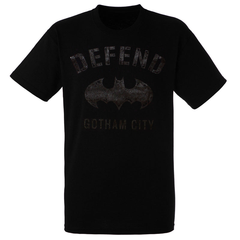 Batman Defend Gotham City Men's Black Shirt