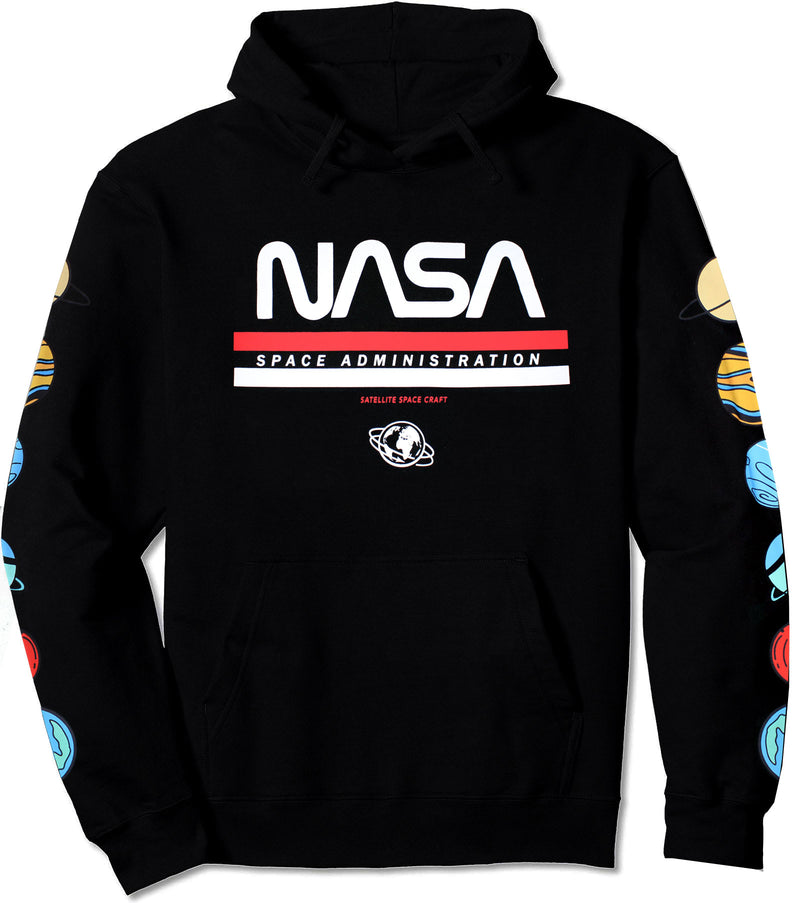 NASA Space Administration Men's Hoodie, Black