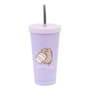 Pusheen Insulated Tumbler with Lid and Straw - 18.6 oz Stainless Steel
