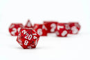 Dragon Scale Silicone Dice Set: Red (7ct Poly Set) by FANROLL