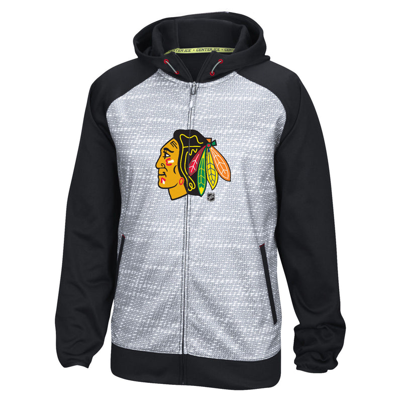 Chicago Blackhawks NHL Center Ice Speedwick Full Zip Sweatshirt