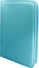 UP PRO BINDER 4 PKT VIVID ZIPPERED-LT.BLUE