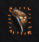 Halloween Michael Myers Big Orange Stitch Hoodie, Black