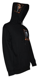 Halloween Michael Myers Big Orange Stitch Hoodie, Black
