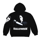 Halloween Michael Myers Chenille Patch Hoodie, Black