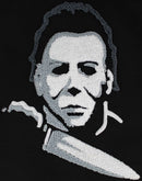 Halloween Michael Myers Chenille Patch Hoodie, Black