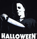 Halloween Michael Myers Chenille Patch Hoodie, Black