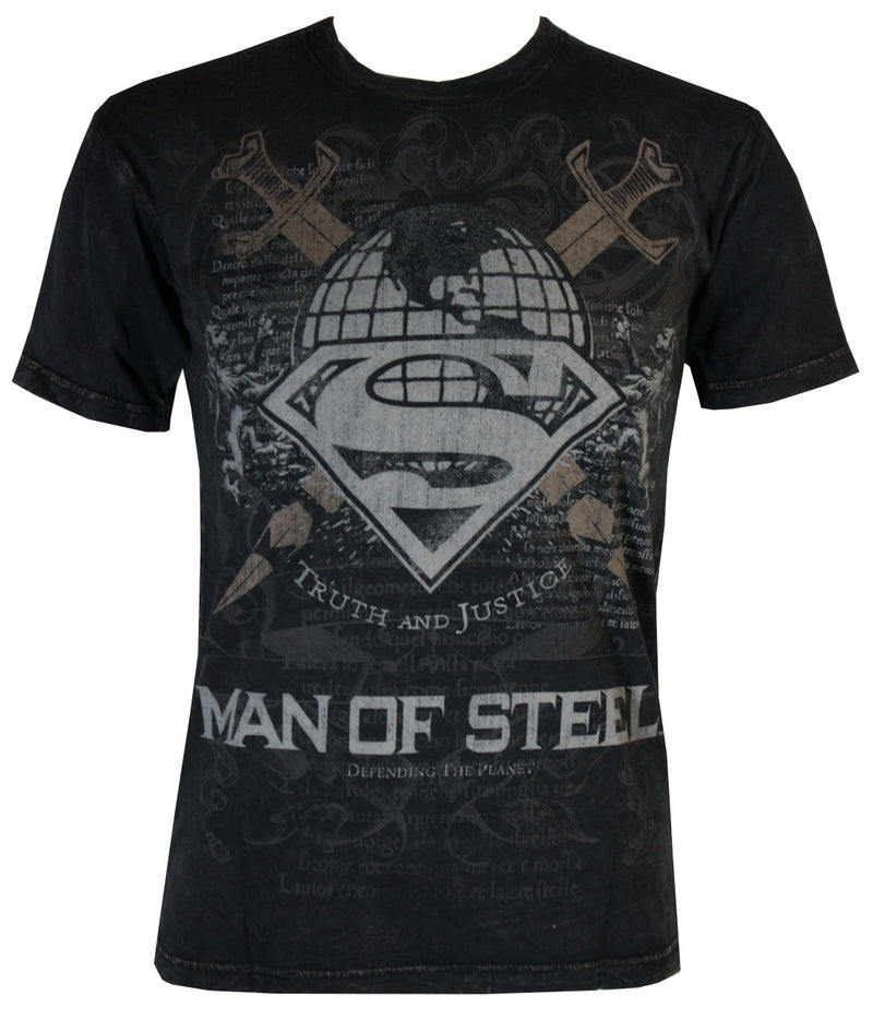 Superman Logo Luminary Premium Wash T-Shirt