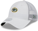 Green Bay Packers Mini 9TWENTY Women's Adjustable Hat, White, One Size
