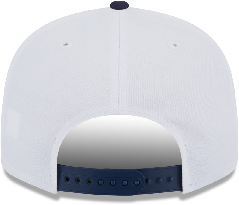 Milwaukee Brewers Crest 9FIFTY Snapback Hat, White, One Size