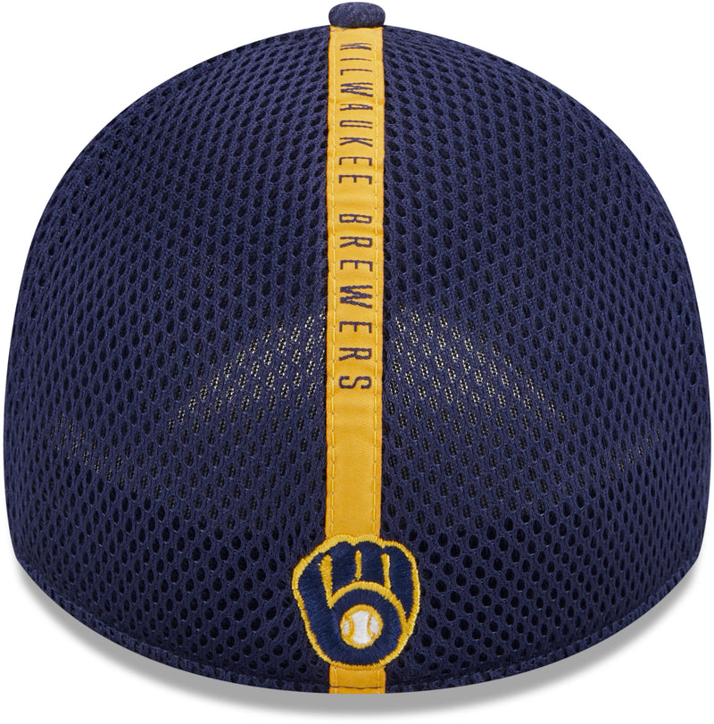 Milwaukee Brewers Team Stripe 39THIRTY Stretch Fit Hat