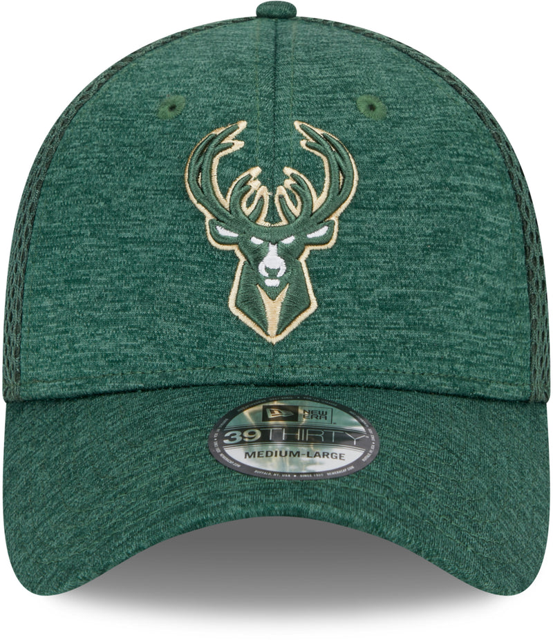 Milwaukee Bucks Team Stripe 39THIRTY Stretch Fit Hat