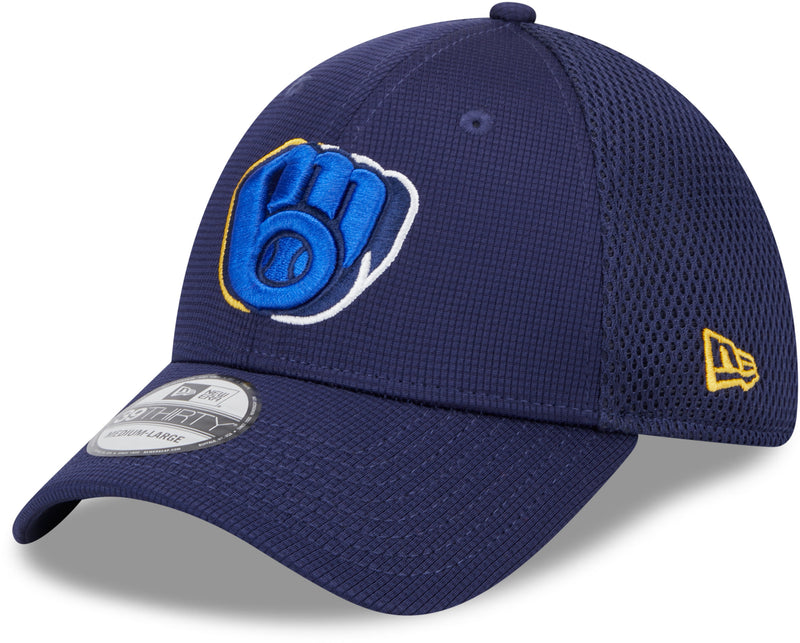 Milwaukee Brewers Logo Overlap 39THIRTY Stretch Fit Hat