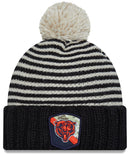 Chicago Bears Salute to Service Knit Beanie Hat with Pom, Black, One Size