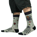 WIDOW'S WEB CREW SOCKS