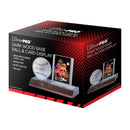 MLB Dark Wood Base Ball and Card Holder,8.2 x 6.5 x 4.7 inches,Multicolor